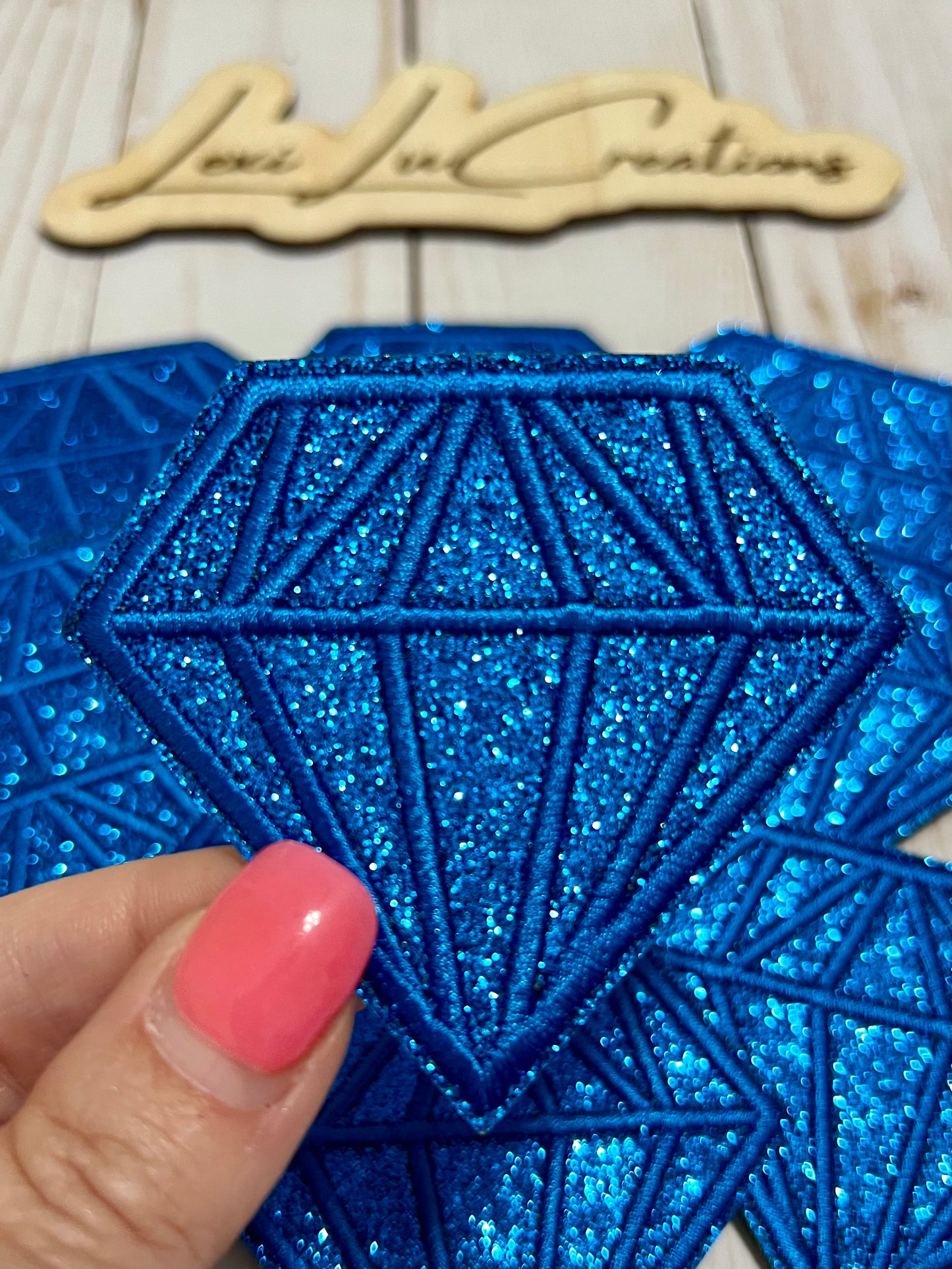 Glitter Diamond Hat Patches