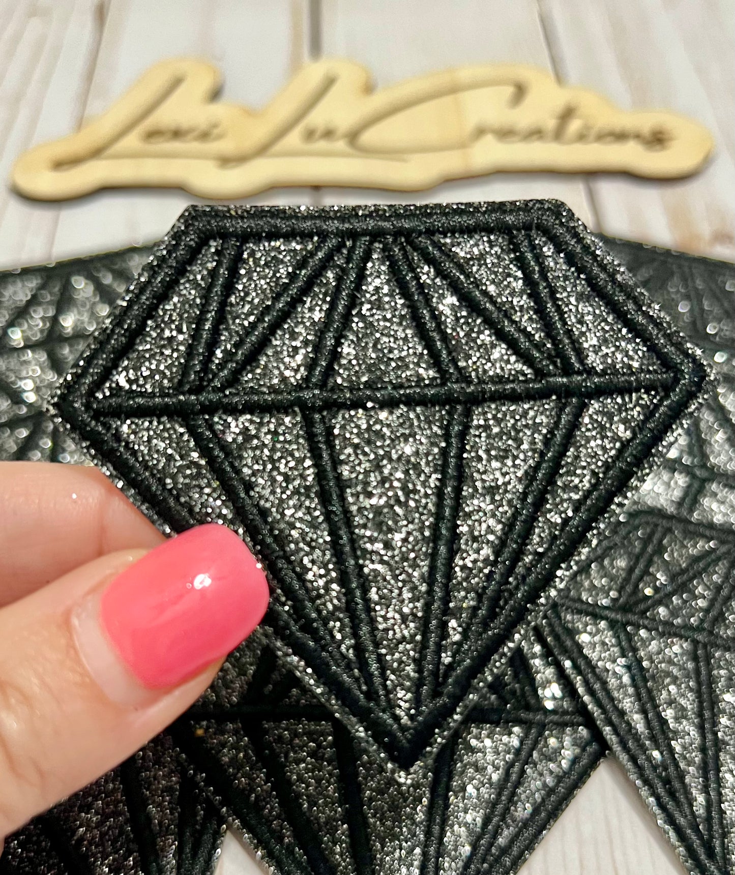 Glitter Diamond Hat Patches