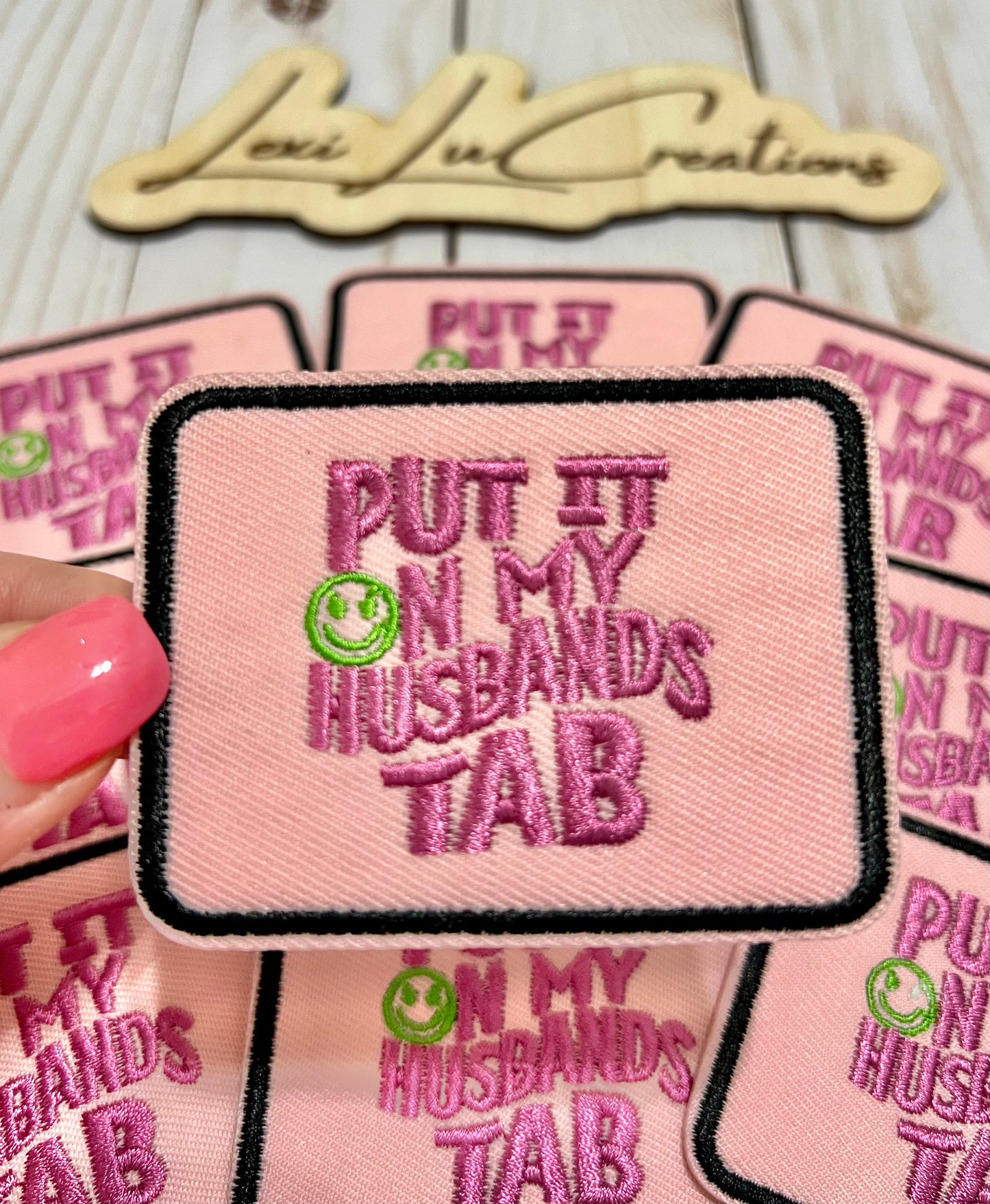 Put it on my Husbands Tab Hat Patch