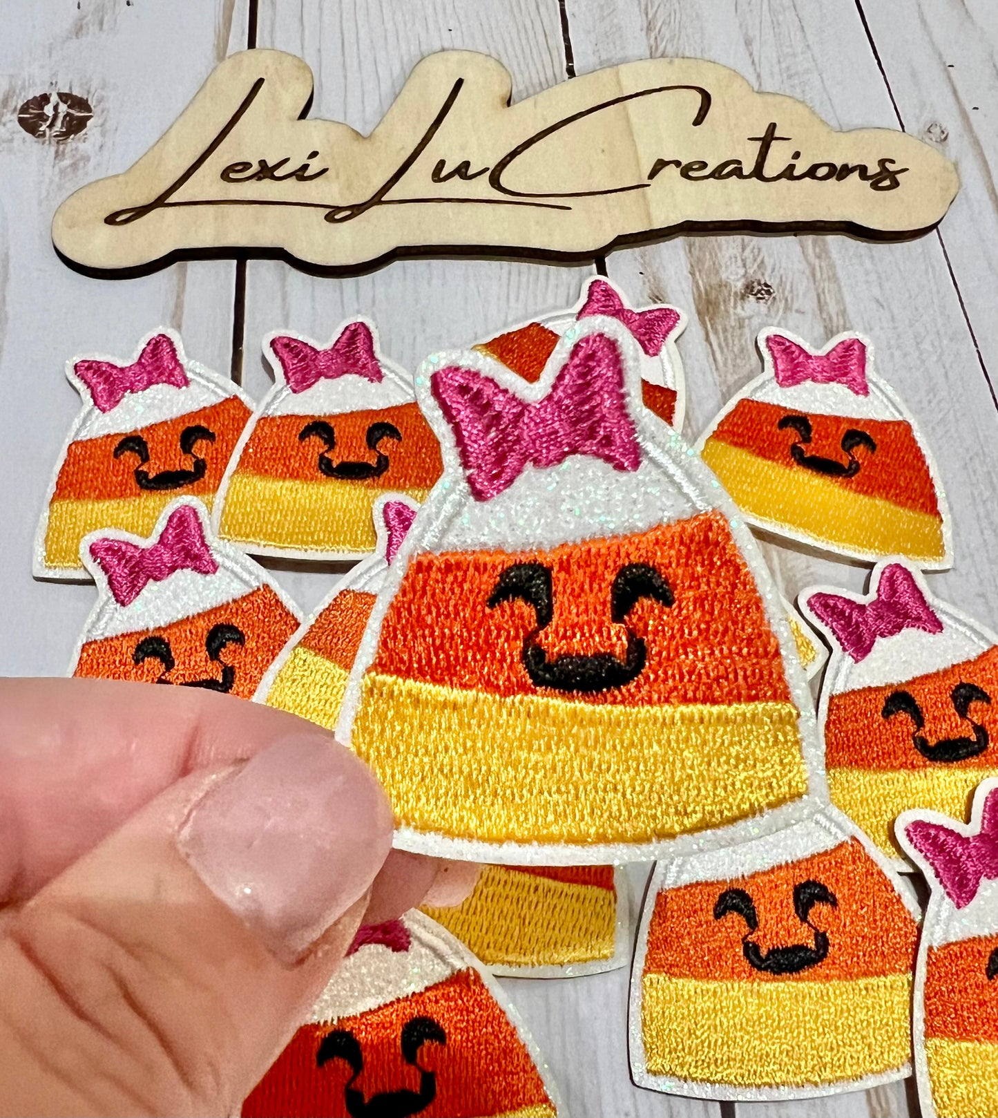 Candy Corn Hat Patch