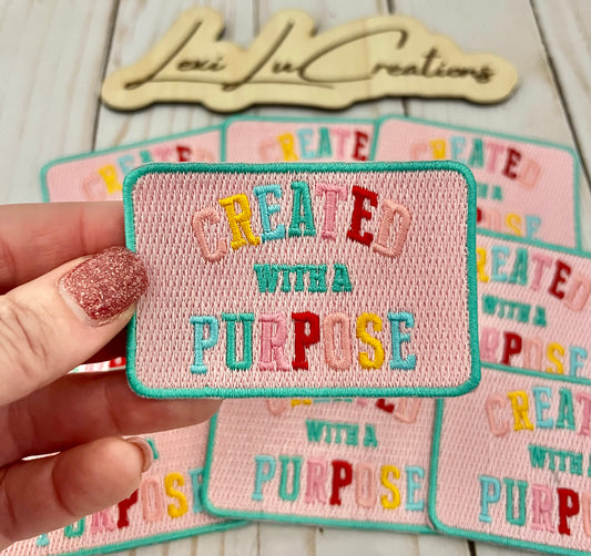 Created with a Purpose Hat Patch