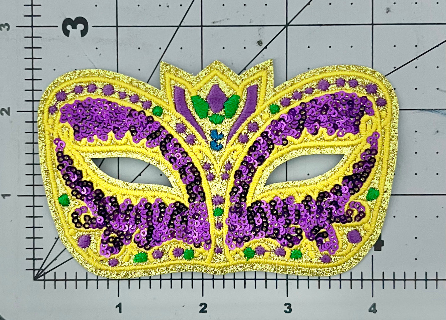 Design Your Own Mardi Gras Sequin Patch Shirt