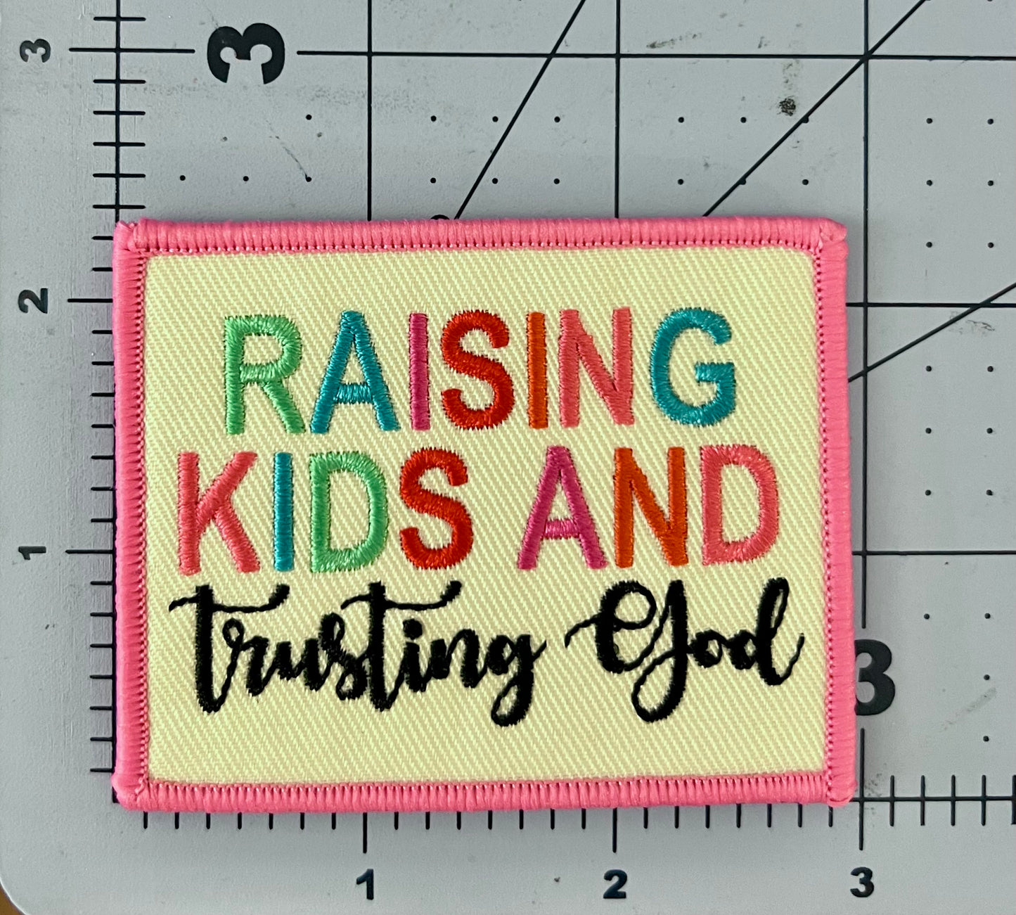 Raising Kids and Trusting God Hat Patch