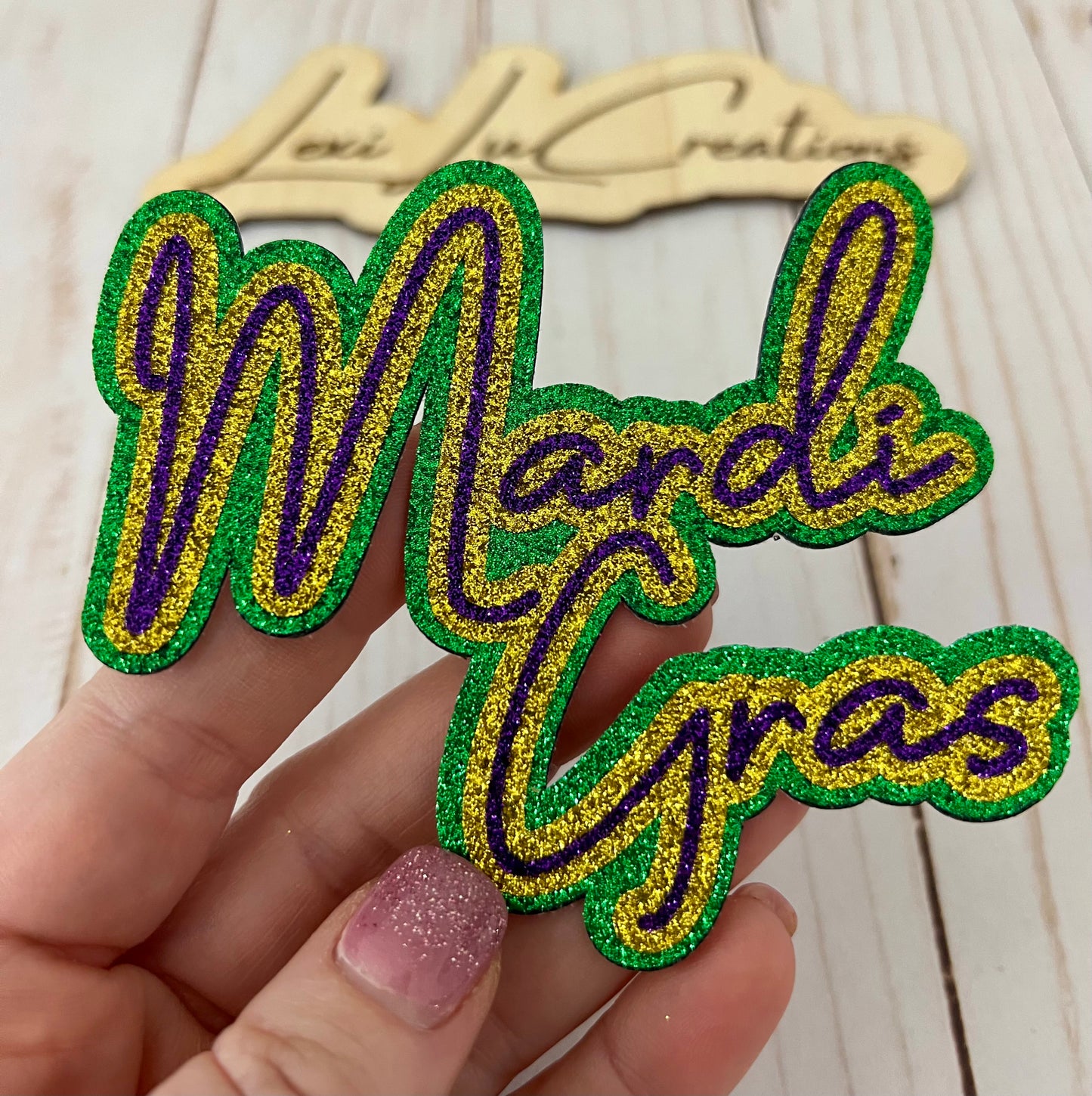 Custom Glitter Multi Word Hat Patch