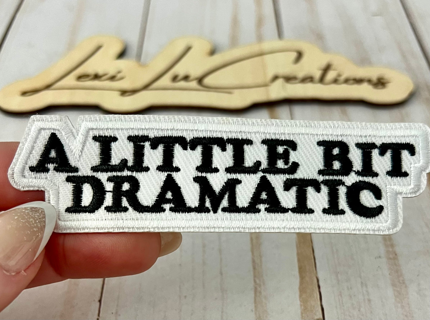 A Little Bit Dramatic Hat Patches