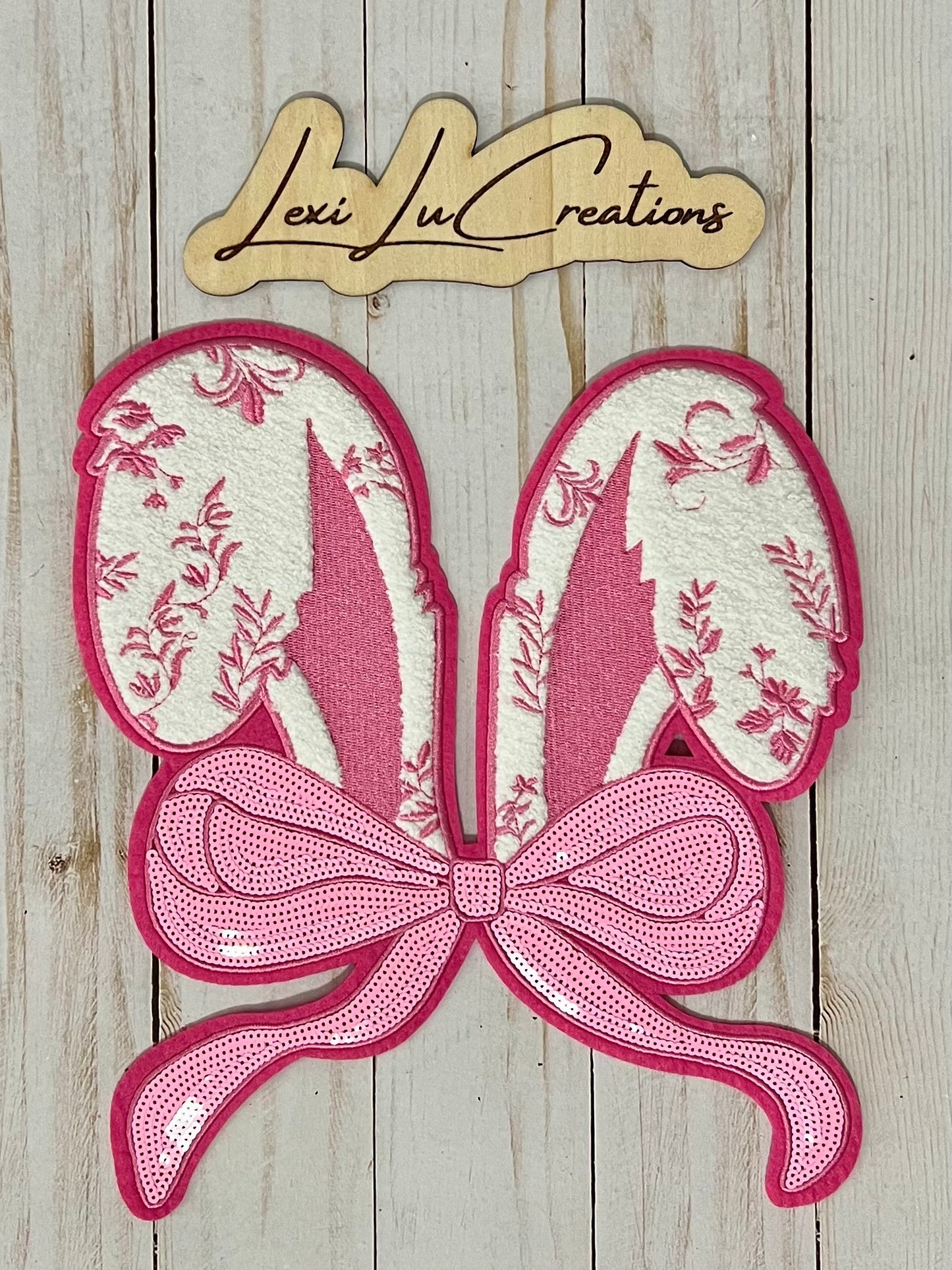 Pink Bunny Ears Patch Only