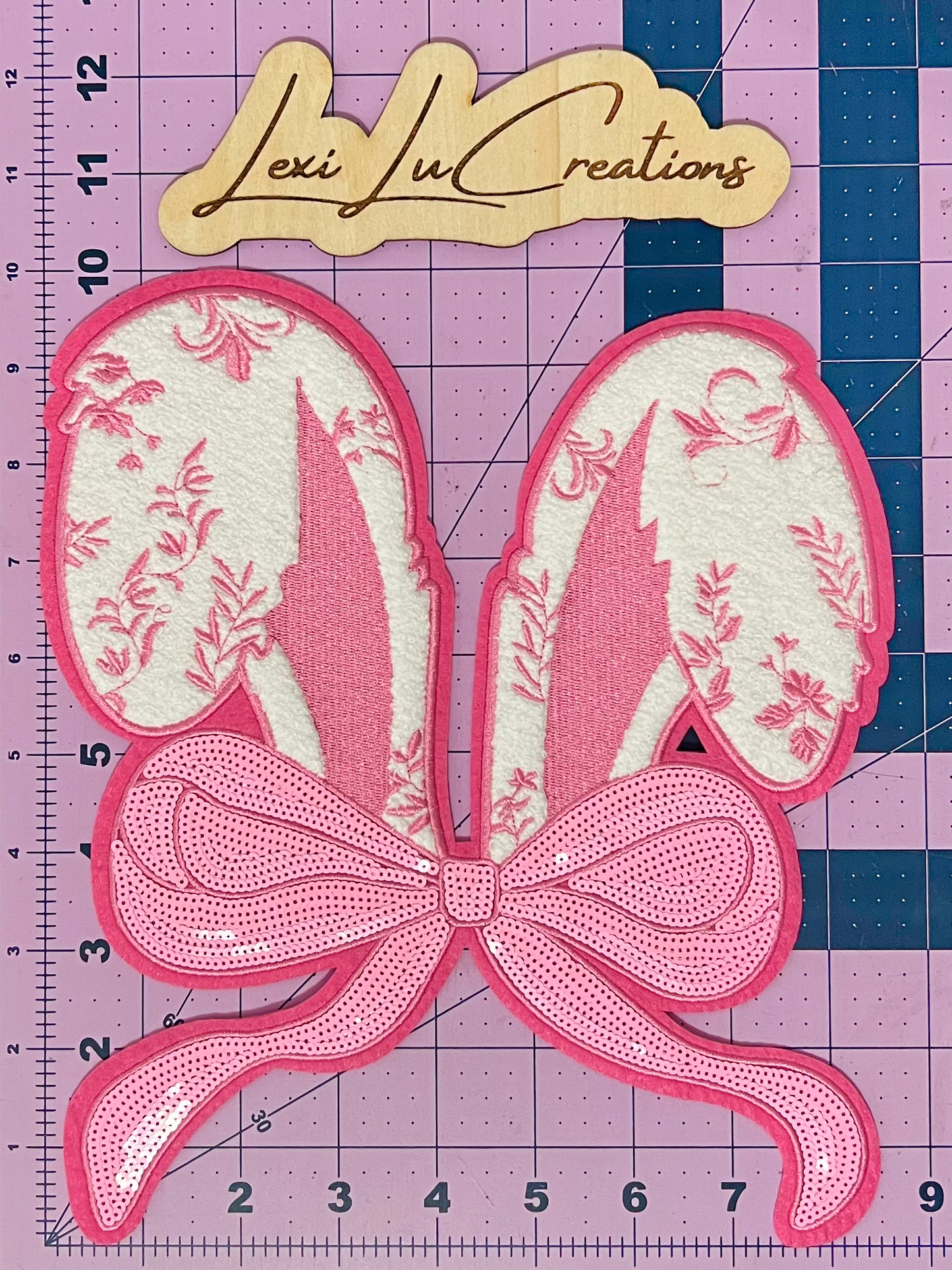 Pink Bunny Ears Patch Only