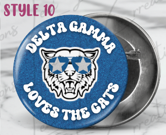 Delta Gamma Button Pins