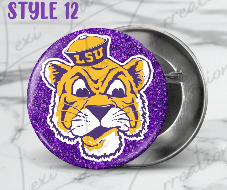 LSU Tigers Button Pins