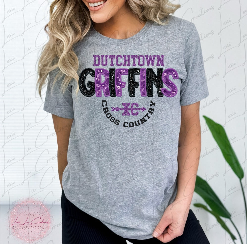 Dutchtown Cross Country Faux Sequin Embroidery