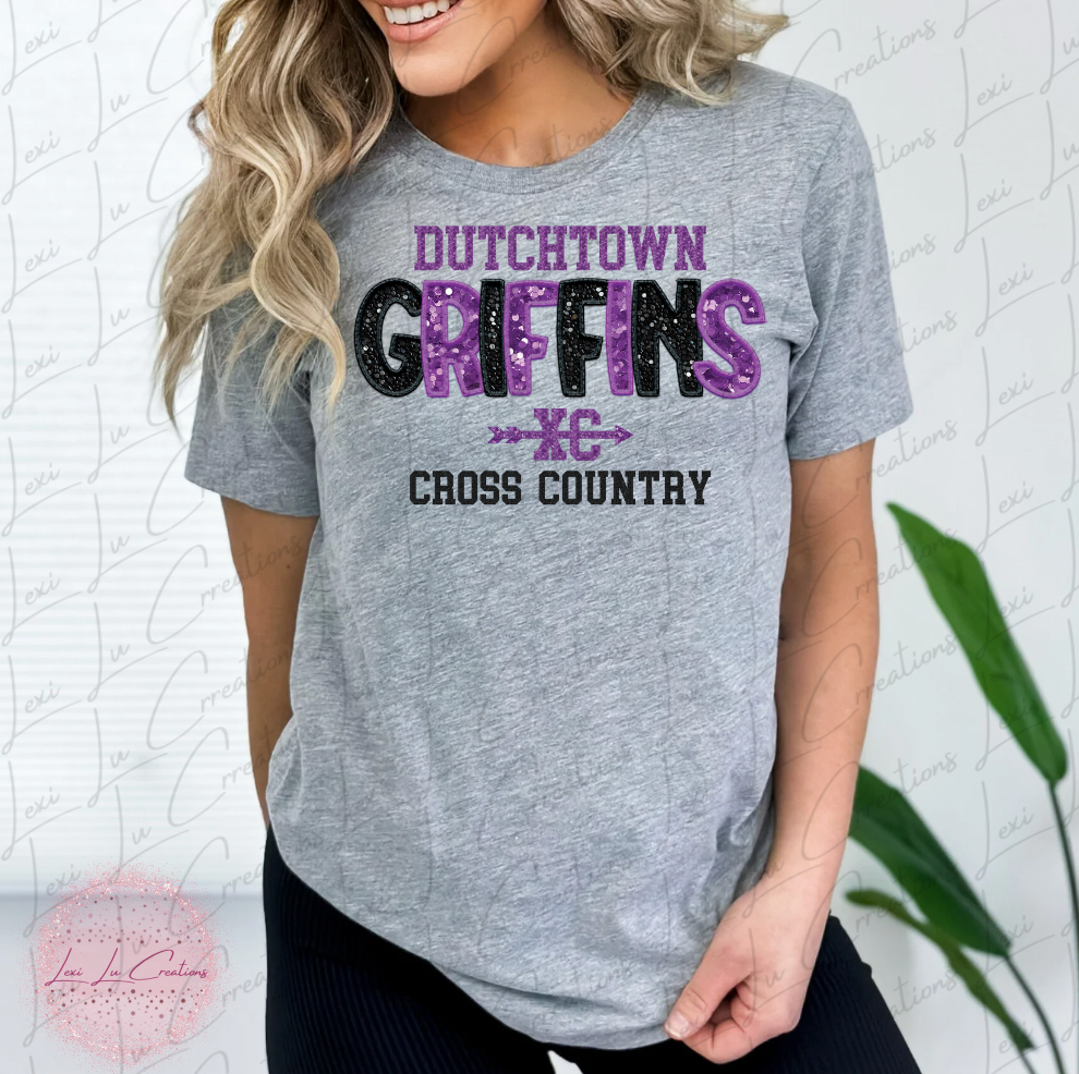 Dutchtown Cross Country Faux Sequin Embroidery