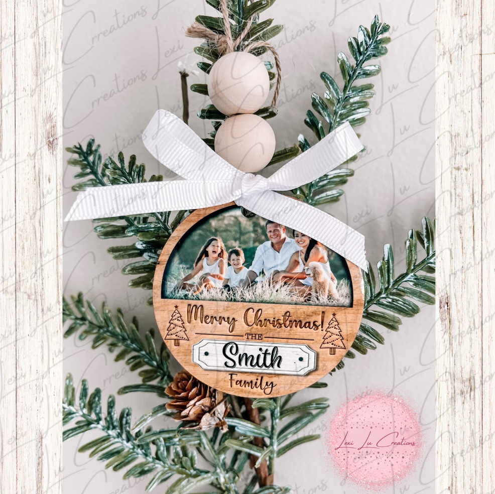 Merry Christmas Family Ornament