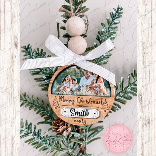 Merry Christmas Family Ornament