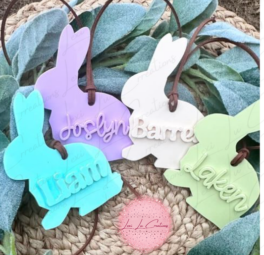 Acrylic Easter Basket Tags