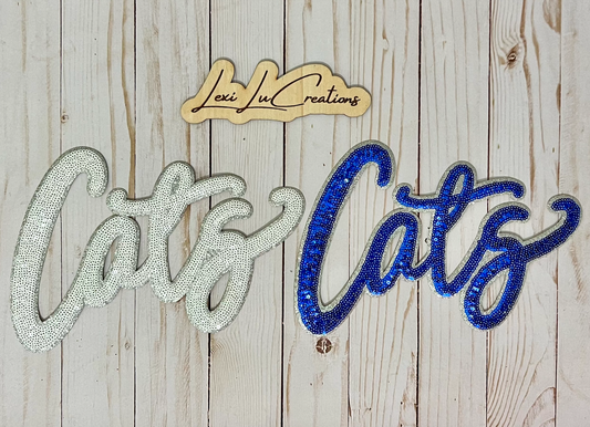 Cats Sequin Patch Only