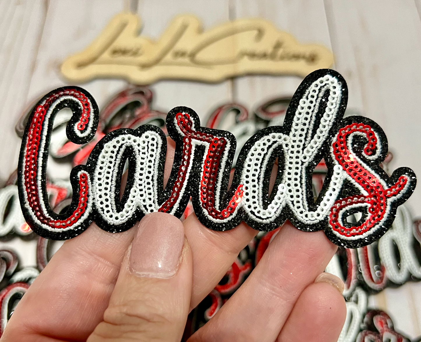 Cards Sequin Patch Only