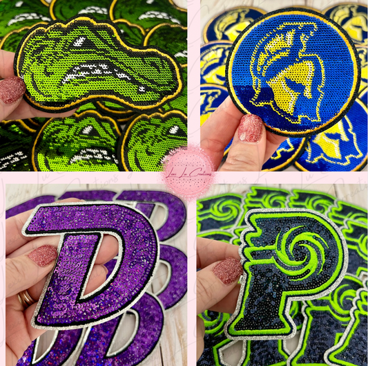 School Sequin Hat Patch Only