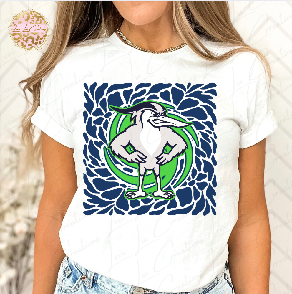 Hurricanes Floral Mascot Shirt