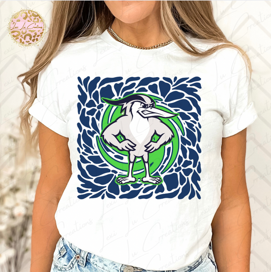 Hurricanes Floral Mascot Shirt