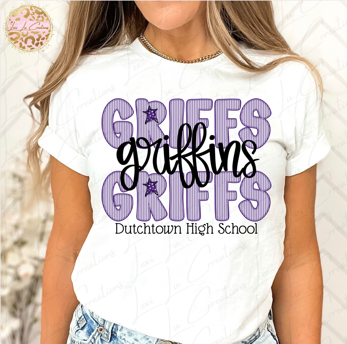 GRIFFINS Purple Seersucker