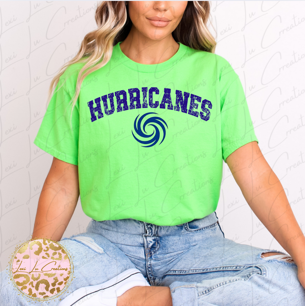 Hurricanes Varsity Distressed Shirt