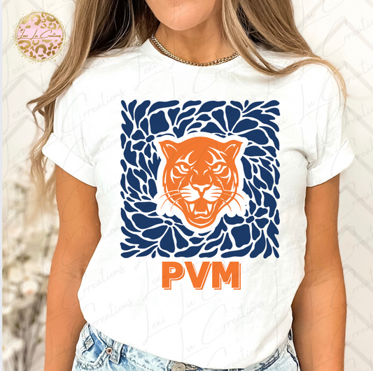 Prairieville Middle Floral Panthers Shirt