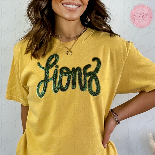 Southeastern Lions Sequin Patch Shirt