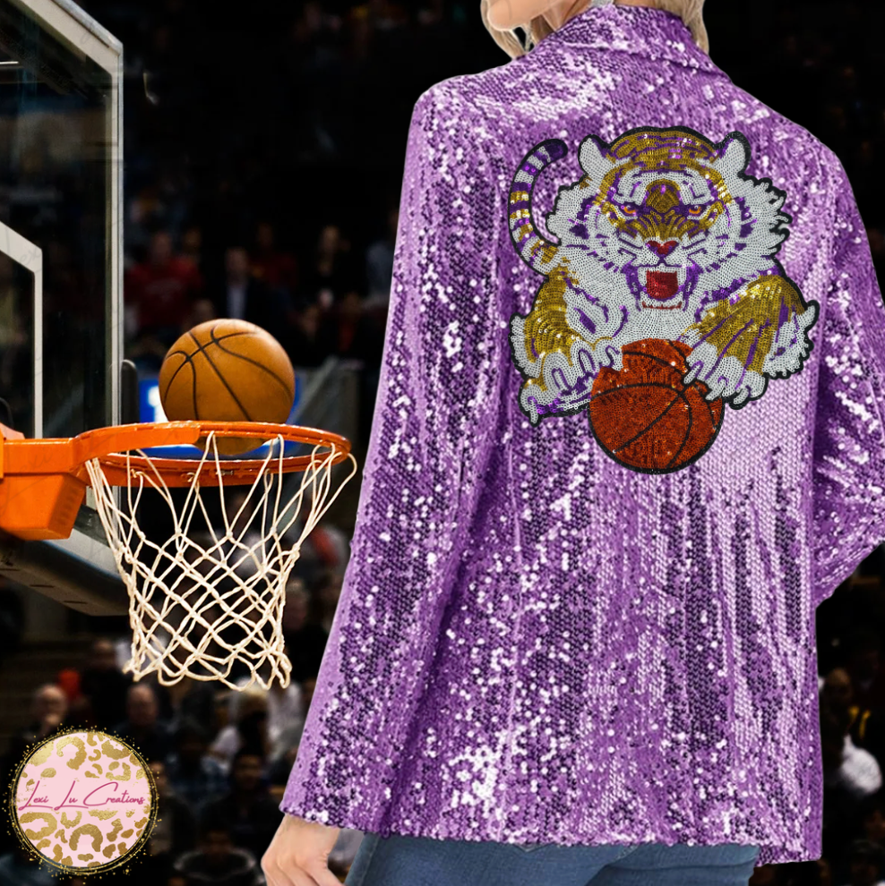 Tigers Basketball Sequin Apparel
