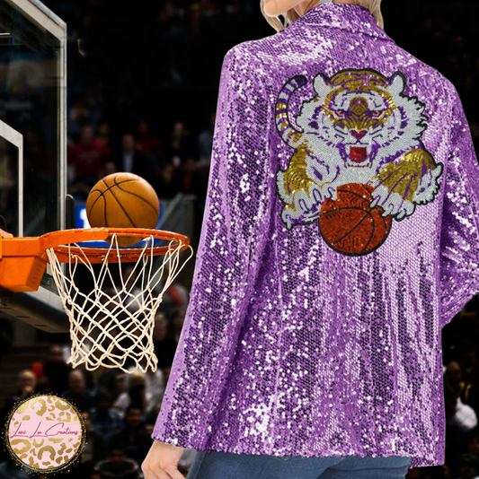 Tigers Basketball Sequin Apparel