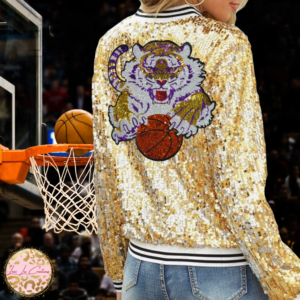 Tigers Basketball Sequin Apparel