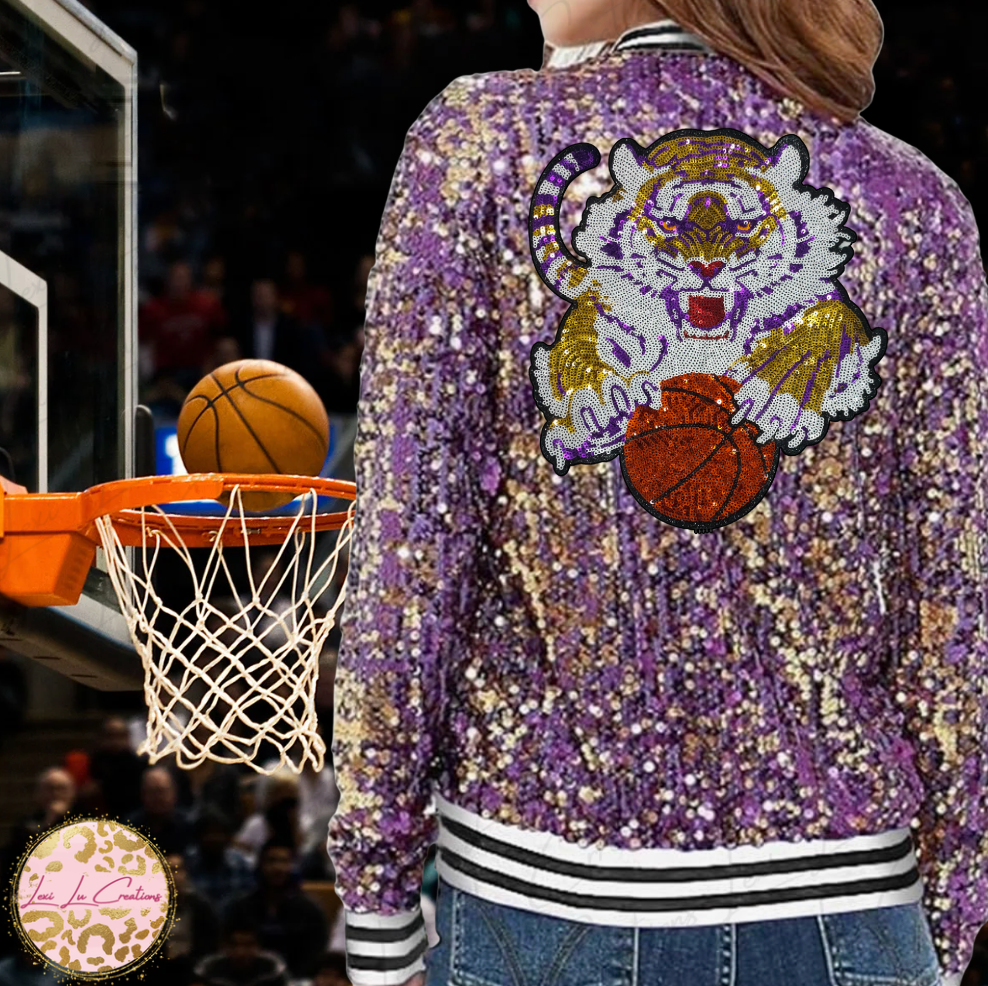 Tigers Basketball Sequin Apparel