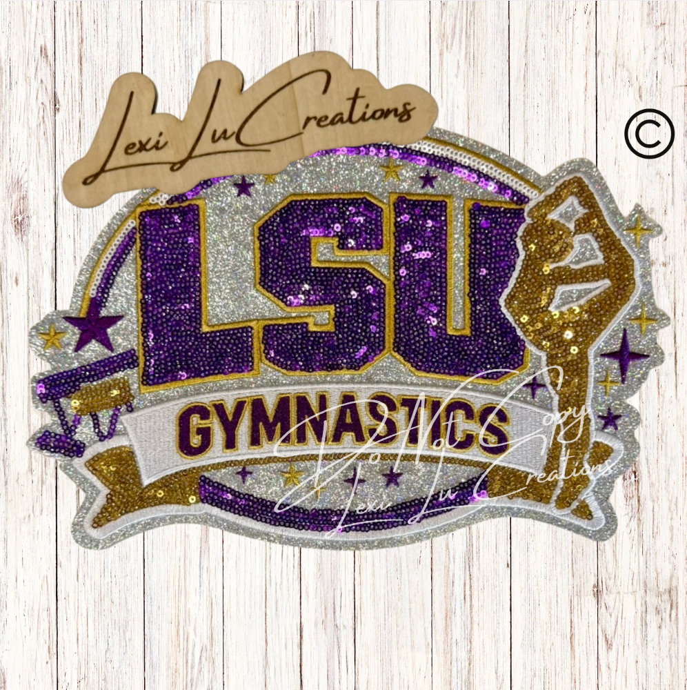 Tigers LSU Gymnastics Patch Only