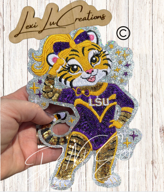 Girl Tigers Gymnast Patch Only