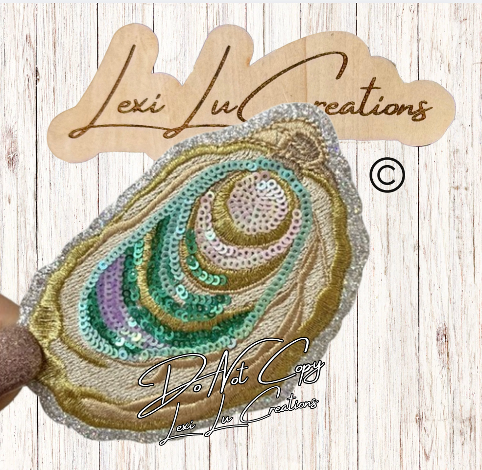 Sequin Oyster Patch Shirt