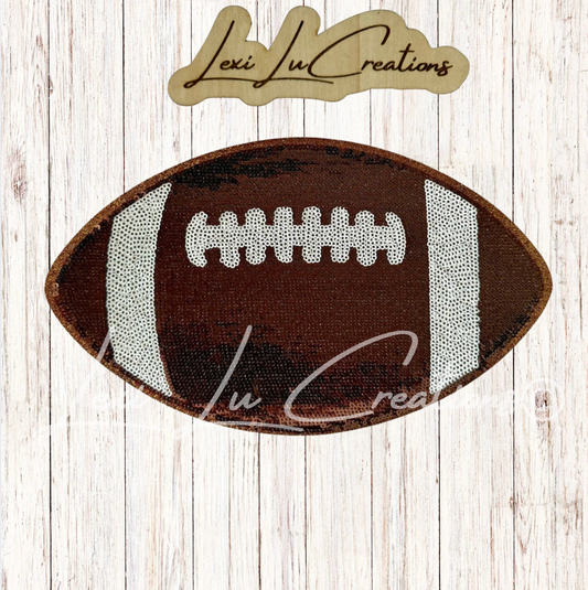 Football Sequin Patch