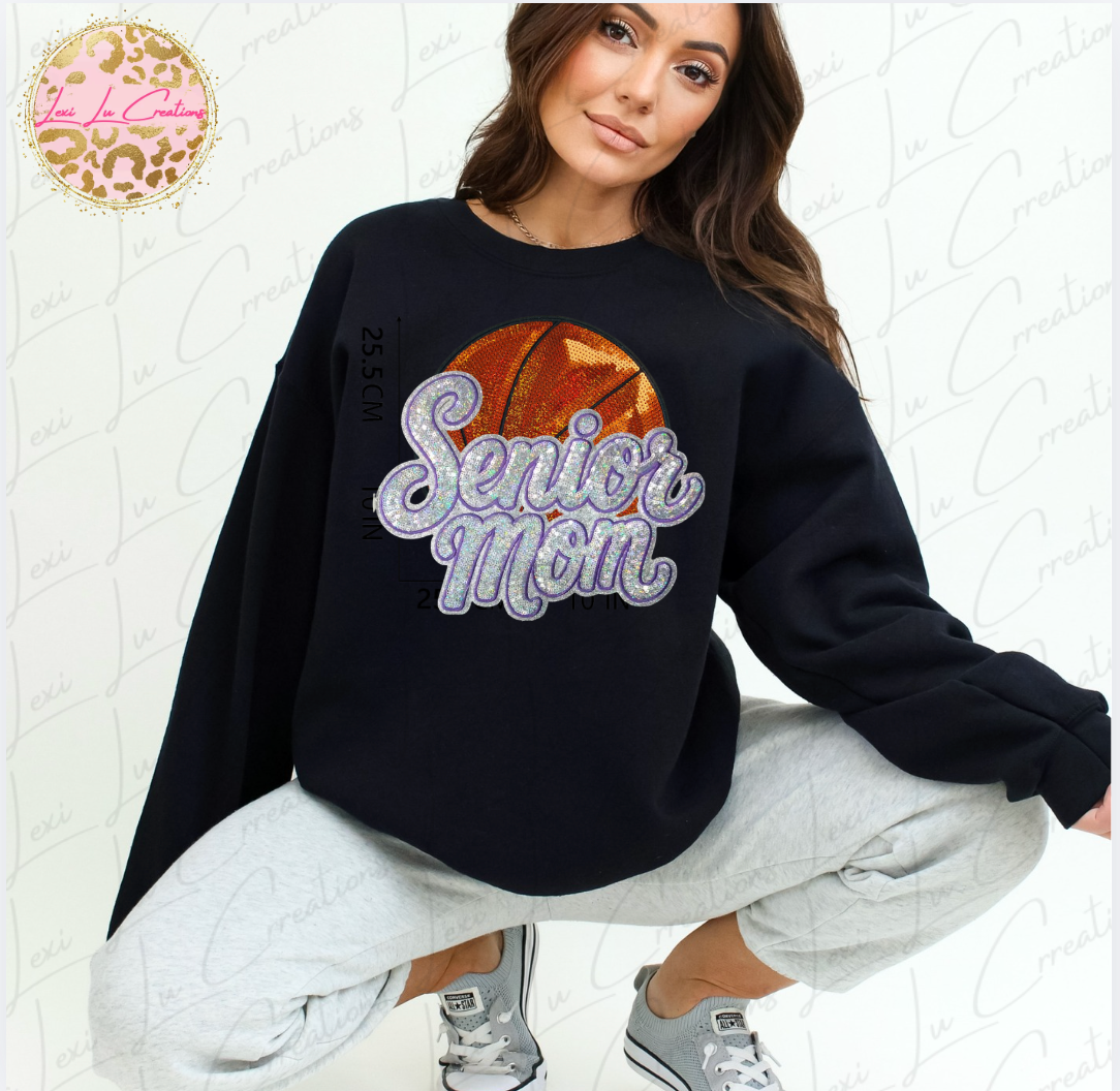 DTHS Senior Mom Basketball Sweatshirt