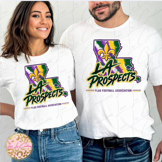 LA Prospects Brushstroke Print Design Long Sleeve Shirt