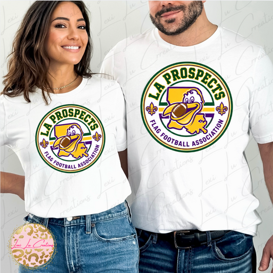 LA Prospects Circle Print Design Long Sleeve Shirt