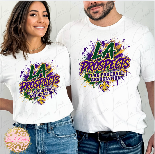 LA Prospects Paint Splatter Print Design Short Sleeve