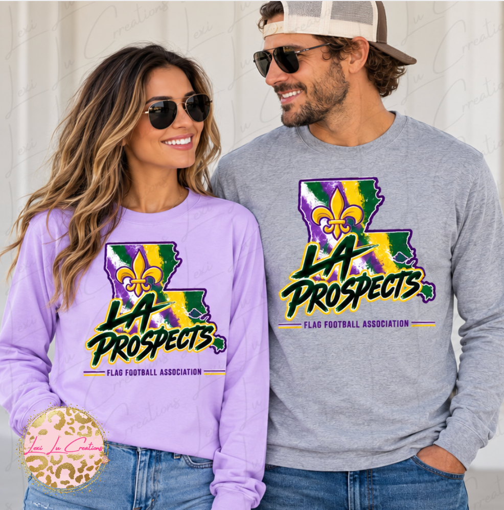 LONG SLEEVE - LA Prospects Brushstroke Print Design