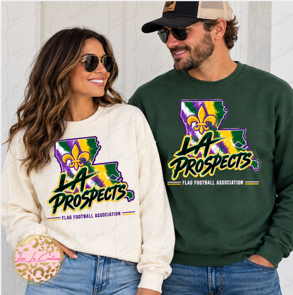 SWEATSHIRT - LA Prospects Brushstroke Print Design