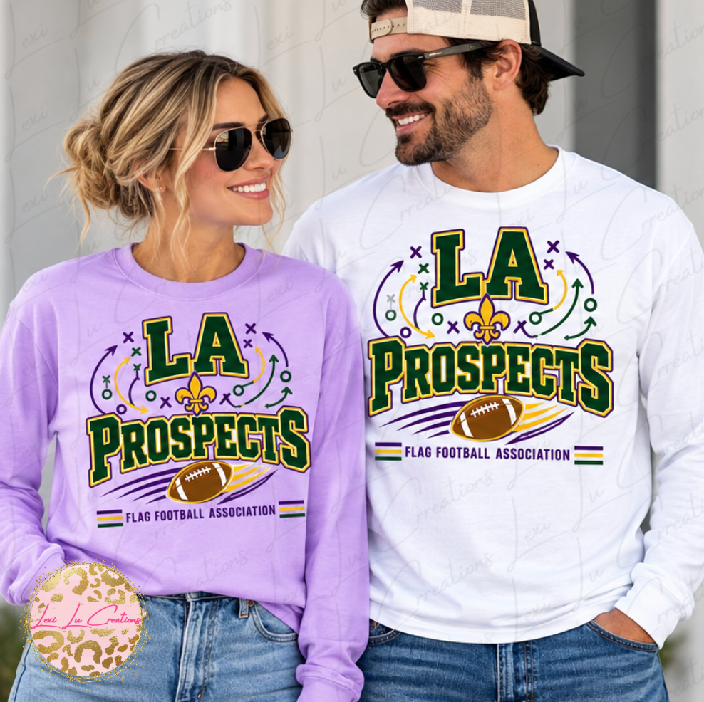 LONG SLEEVE - LA Prospects Xs & Os Print Design