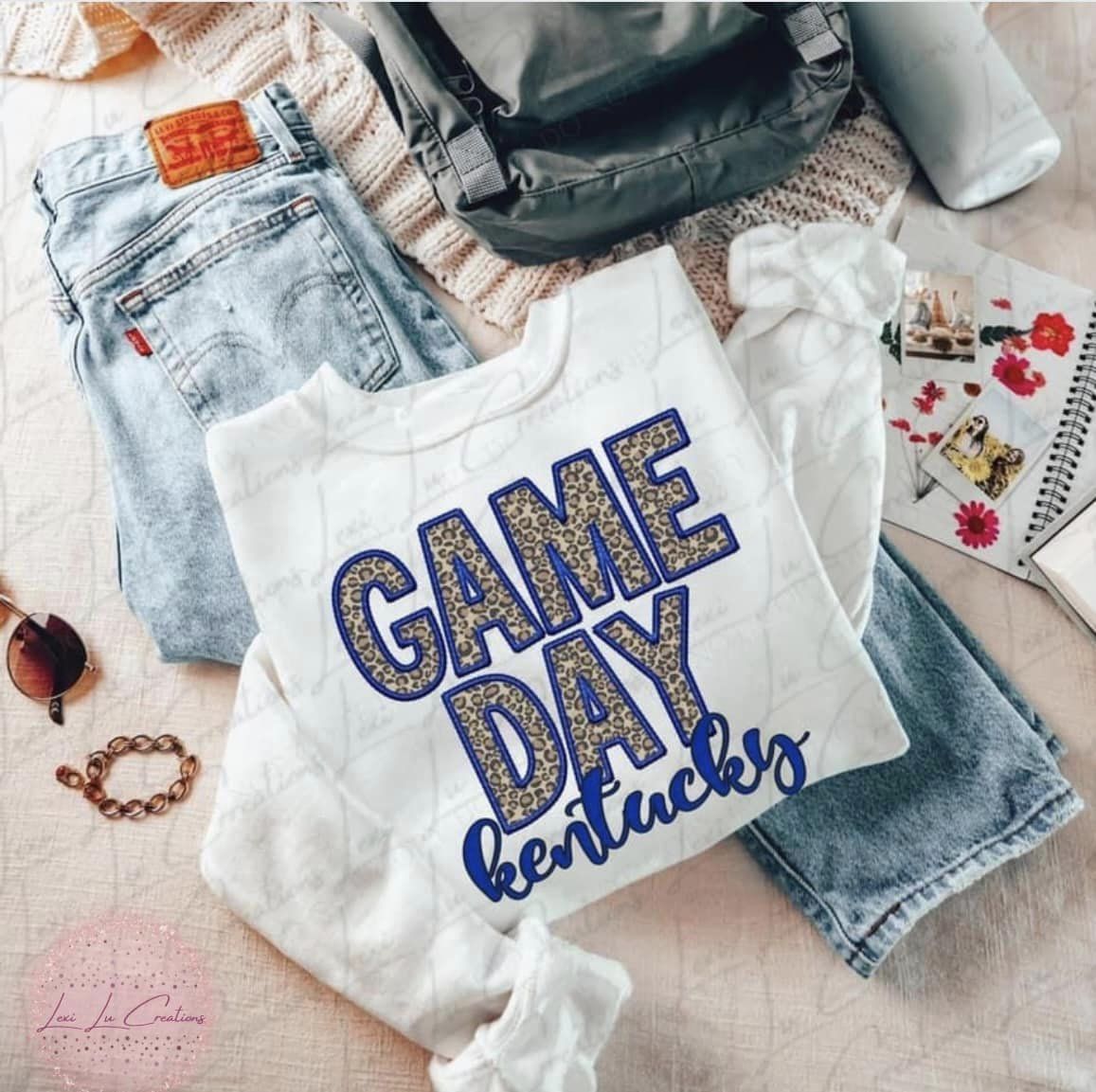 Game Day Faux Embroidery