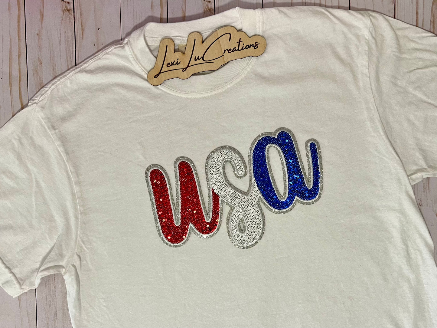 USA Sequin Patch Shirt | Patriotic 4th of July, Memorial Day