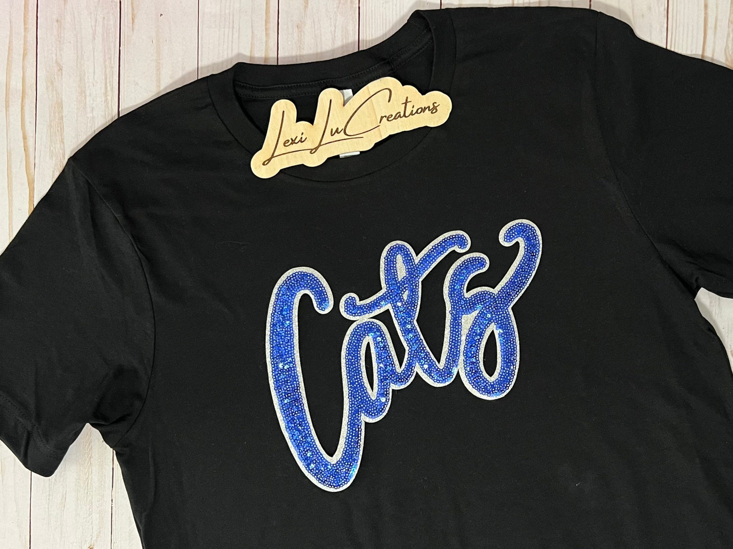 CATS Iron On Patch | White or Blue Sequin Patch | Wildcats | Kentucky Patch