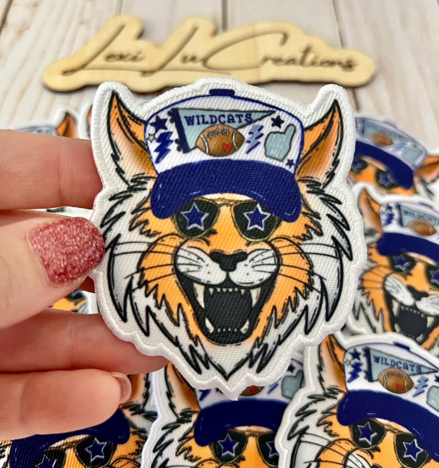 WILDCAT Mascot Iron On Patch | Preppy Patch | Wildcats | Kentucky Patch