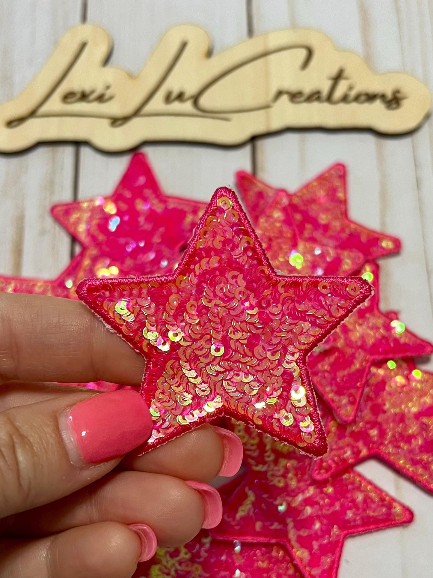 Small 2.5" Star Sequin Patch | Iron On Patch | Sequin Patch