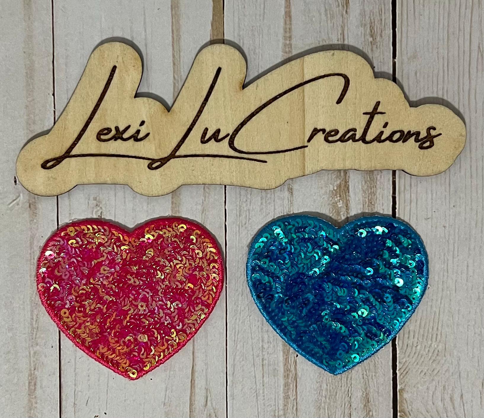 Heart Sequin Patch | Iron On Patch | Sequin Patch