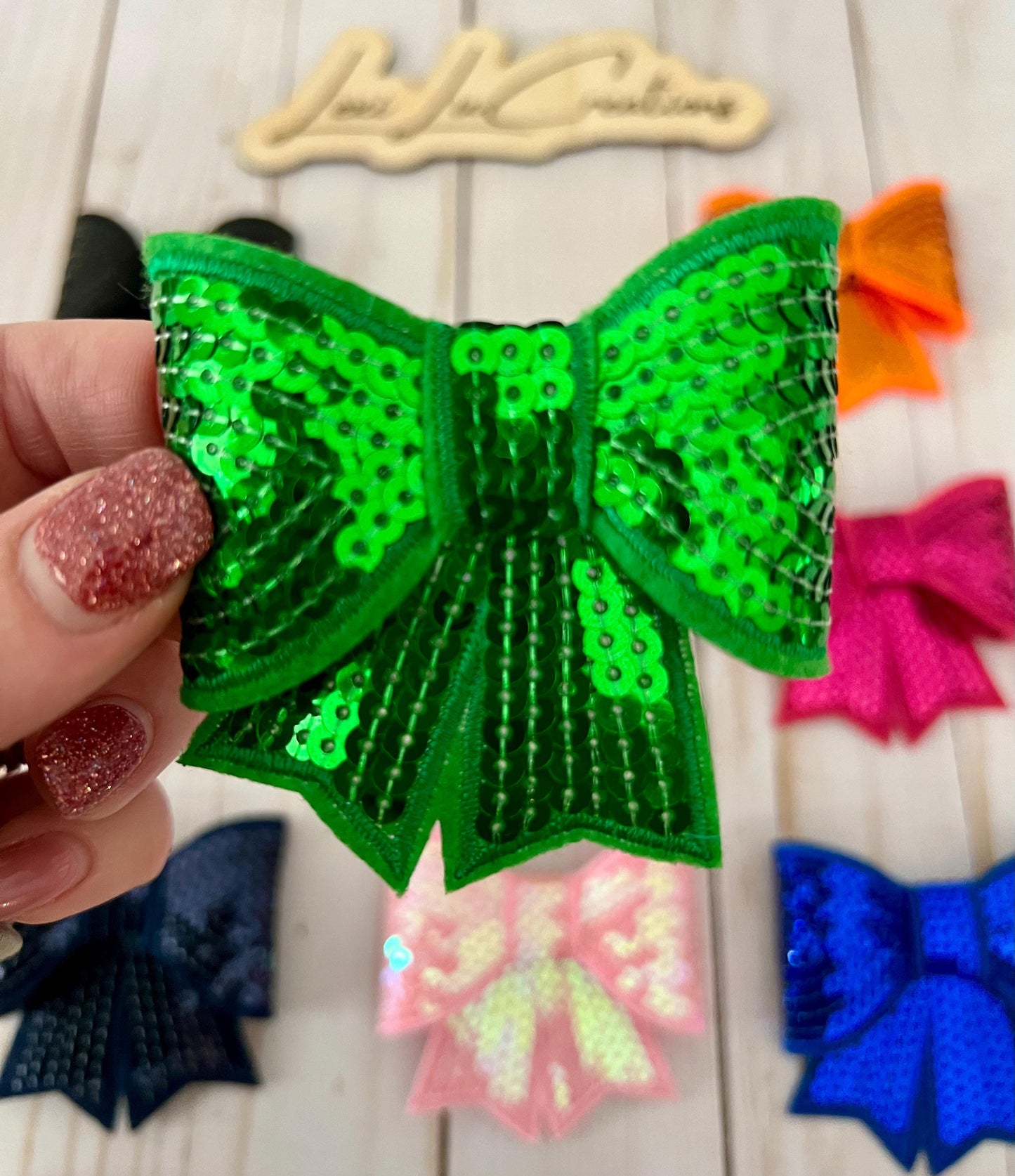 3D Sequin Pin with Iron On Adhesive | Hat Patches | Coquette