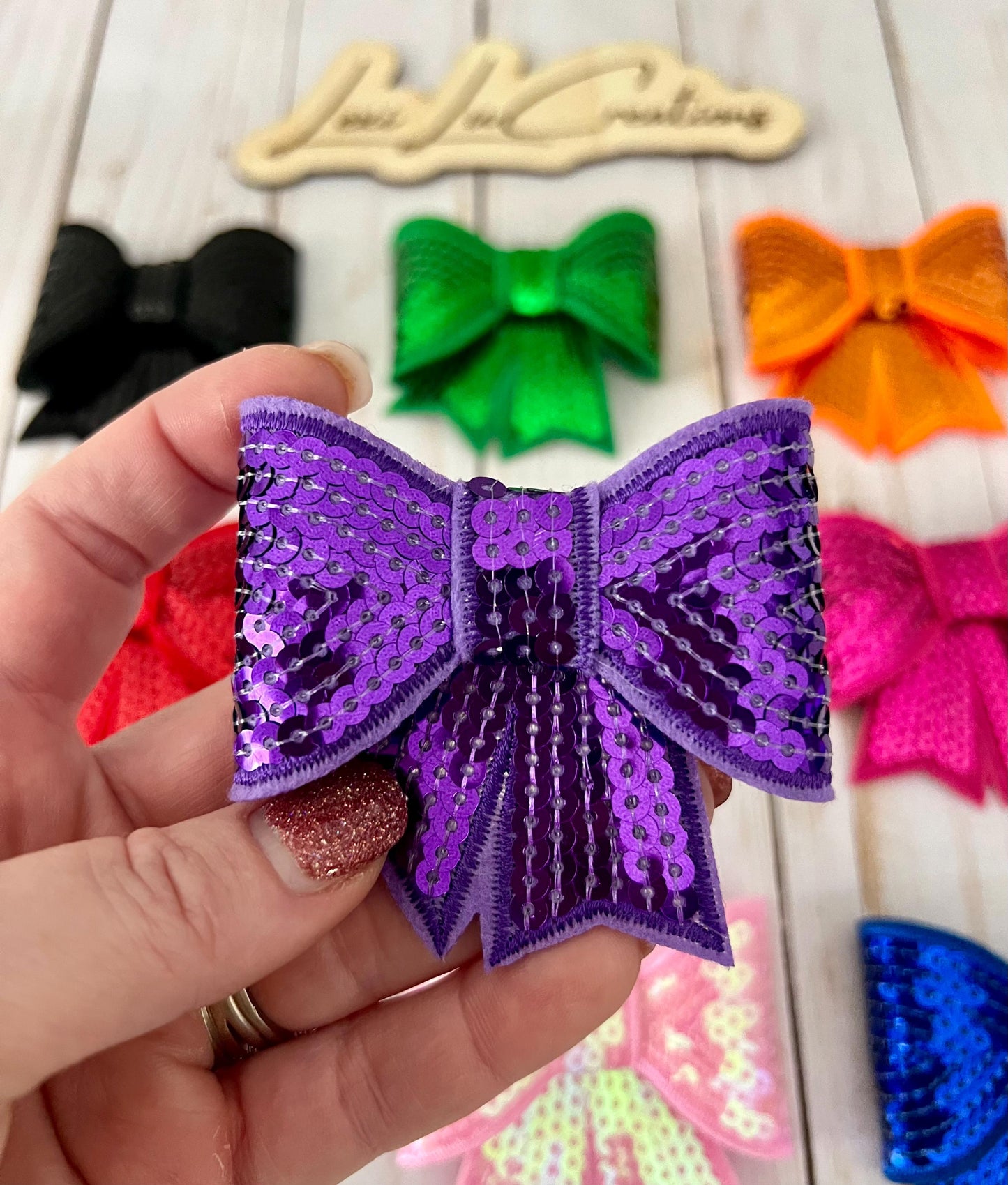 3D Sequin Pin with Iron On Adhesive | Hat Patches | Coquette